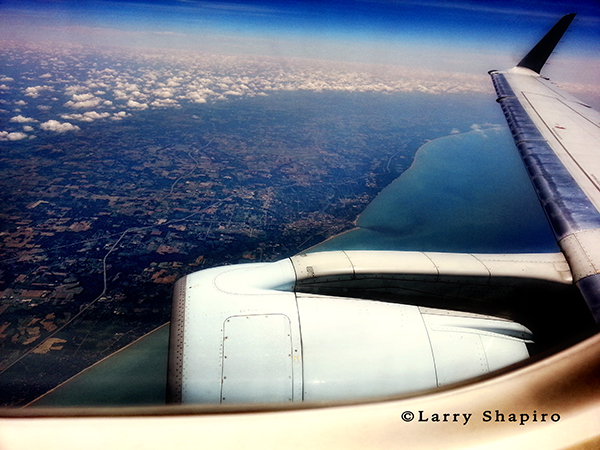 view from an airplane window