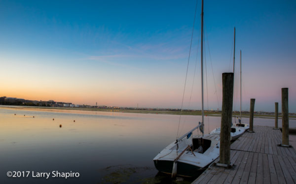 sunset on the Potomac River