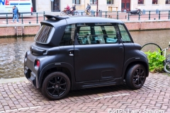 Mini electric car in Amsterdam