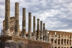 restored columns along the Via Sacra