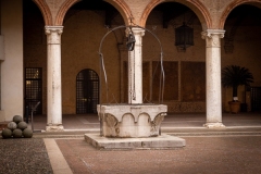 a cistern inside the courtyard