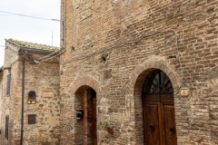 in the town of San Gimignano