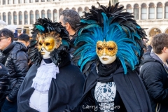 People in costume for Carnival in Italy