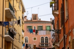 clothes drying amid these beautiful buildings